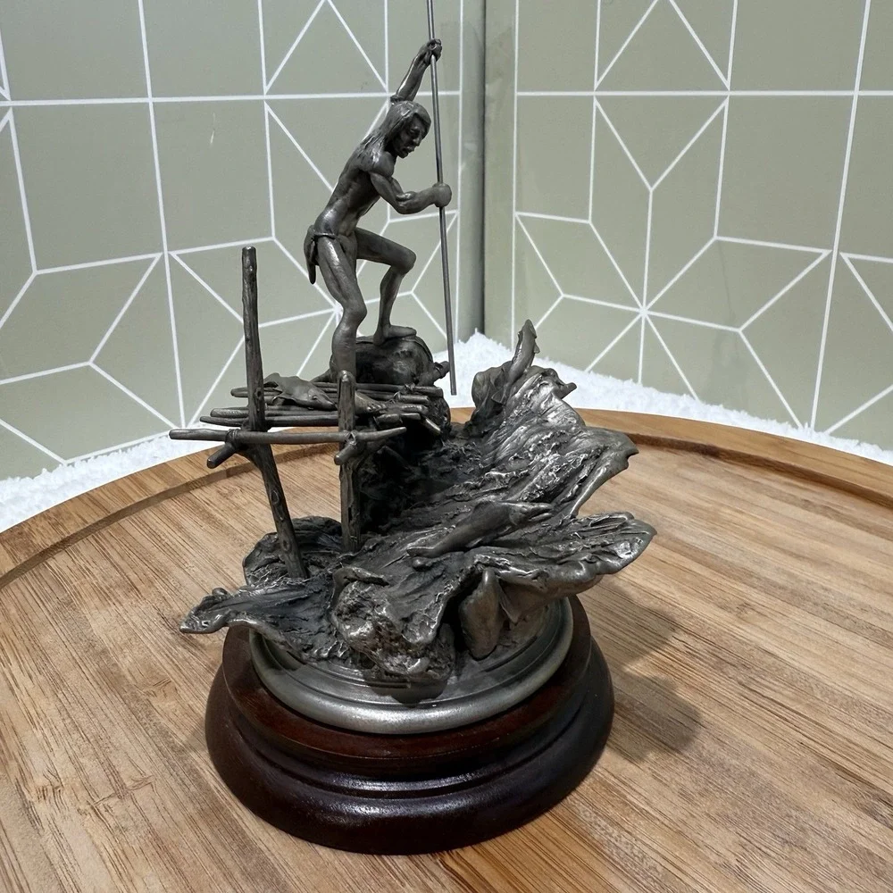 Yakima Salmon‎ Fisherman Limited Edition Fine Pewter Figurine #387/2500